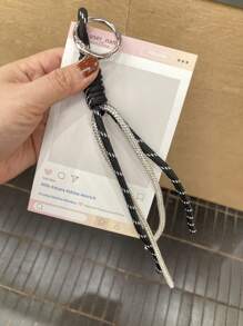 1pc Rhinestone Tassel Charm, Fashion Elegant Handbag Pendant, Simple Accessory, Suitable For Men & Women, Birthday/Mother's Day Gift - Multicolor - View 8