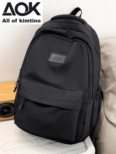 Mochila funcional de transporte de cor sólida Malist para mulheres, mochila para laptop de trabalho casual à prova d'água, mochila para viagem com vários compartimentos, mochila universitária para campus, adequada para estudantes do ensino médio e estudantes universitários, material escolar, mochila escolar, mochila para a escola, de volta às aulas, Bolsa escolar, grande capacidade, casual clássica, adequada para meninas adolescentes, mulheres, estudantes universitários, meninos e homens, novatos e trabalhadores de colarinho branco, perfeita para volta às aulas, faculdade, trabalho, negócios, deslocamento diário, escritório