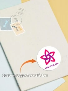 15/35/70/140/350 Pcs Custom Stickers, Round 4x4cm(1.6x1.6in) On White Color Base, Supporting Image/Logo/Text/Font/Color Customization, Suitable As Greeting Stickers/Name Stickers/Gift Stickers/Envelope Sealers For Wedding, Christmas & New Year And Other Holiday Gift Box, Also Great For Brand Promotion For Company/Pet Store/Cake&Bakery/Florist And Other Business Etc