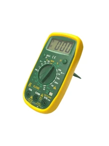 KJ39E Digital Multimeter, Magnet-Attached Universal Meter For Current, Voltage, Resistance And Continuity Measurement, Battery Not Included - Orange Green - View 1