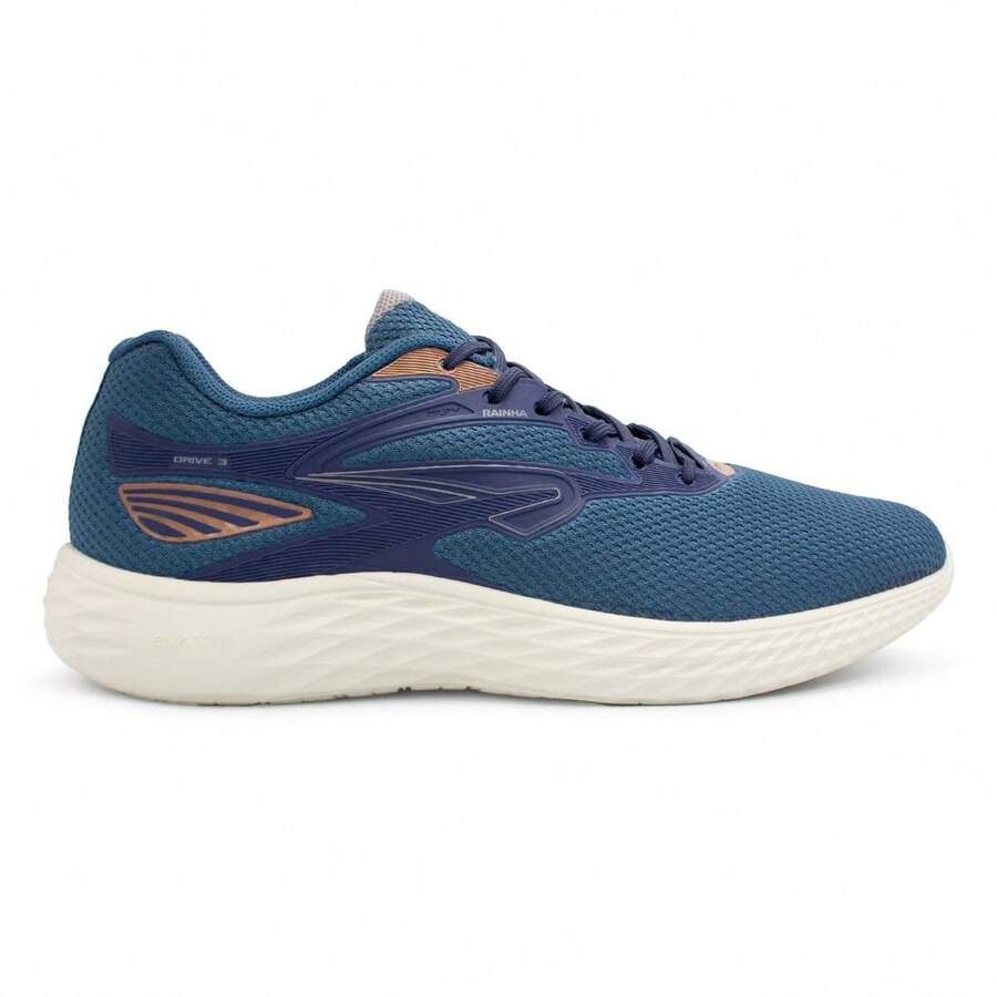 Rainha Queen Drive III Sneakers - Blue and Bronze - View 1