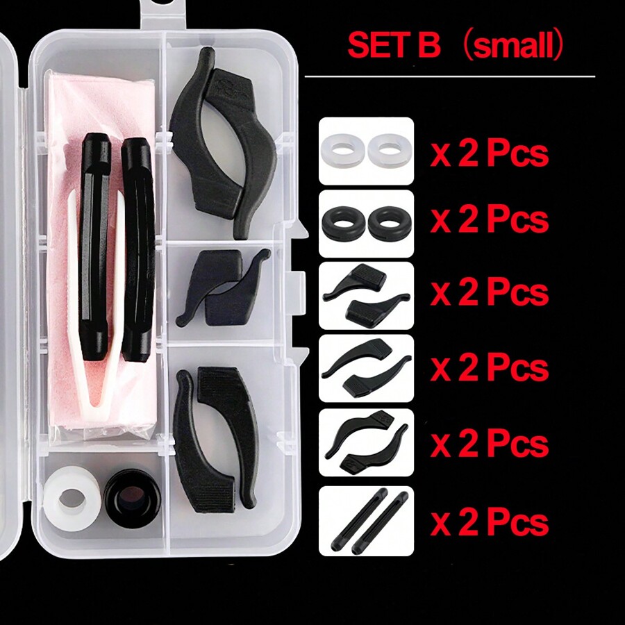 25 Paires De Supports De Lunettes En Silicone Premium Anti-dérapants