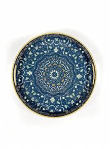 Decorative Tray Plastic Serving Tray With Handles, Round Shape Desk Top Storage Trays, Rectangle Breakfast Service Tray For Coffee Table Decorations, Kitchen Storage Organizer Tray Green - Multicolor - View 3