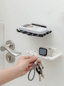 Checkered Soap Dish Wall Mounted Drainage Rack, Bathroom Hanging Soap Holder, Novelty Bathroom Accessories, No-Drill Installation Home Bathroom Decor Fall Decor Back To School