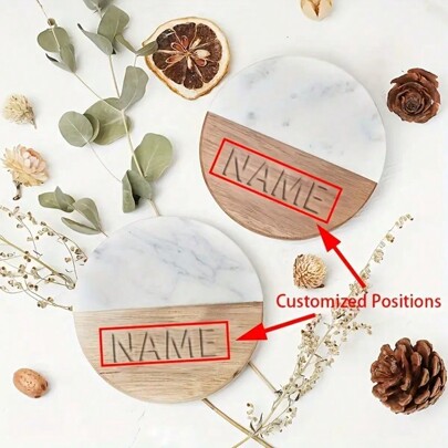 1 pieza, Posavasos de mármol, Hermosos regalos para despedidas de soltero, Decoraciones de mesa de alta gama, Posavasos personalizados para damas de honor, Regalos personalizados para damas de honor, Posavasos de regalo exquisitos, Regalos especiales para el Día de San Valentín y recuerdos de boda únicos