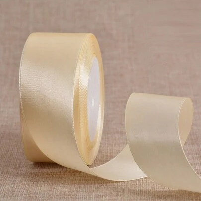 1/5 piezas Cinta de regalo de 4cm de ancho, cinta de raso, cinta de seda, cinta de tejer para decoración de rosas, empaque de caja de regalo Moño