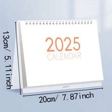 2025 Calendar Desktop Planner, With Large Grid Memo, Day View, Waterproof Cover, Office Supplies, Personal Organizer - A Great Gift Choice! Gifts Birthday Graduation