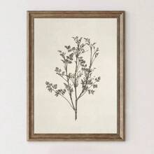 1 pieza sin marco, Pósteres de plantas vintage, Impresiones en lienzo de botánica del campo francés, Decoración de flores, Arte de pared en lienzo para vivero, Pintura artística de pared como regalo, para dormitorio, baño, sala de estar, decoración de pared, hogar y decoración de dormitorio