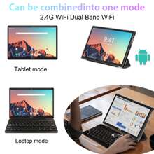 10 Inch Tablet Android 13 Tablets With Keyboard 4G LTE 4GB RAM 64GB ROM Stylus Octa-Core Cortex-A55 GPS Wifi Bluetooth - 黑色 - 查看 6