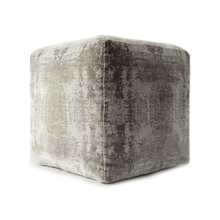18" Gray Polyester Blend Ottoman - Grey - View 4