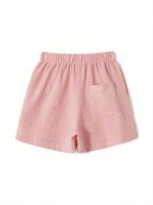 Womens Button Front Shorts Casual Elastic Waist Plaid/Striped Print Lounge Shorts Going Out Pants