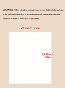 1pc Heart Pattern Baby Plush Swaddle Blanket Love Valentine - Beige - View 5