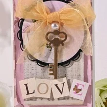 1pc Vintage Key Shaped Cutting Die For Making Cards, DIY Scrapbooking, Album Craft Decorative Embossing Tool