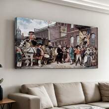 Washington's Inaugration At Philadelphia By Jean Leon Gerome Ferris - Canvas Print Wall Art Famous Painting Reproduction