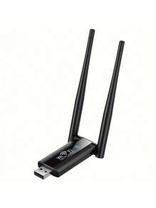 2.4GHz 300Mbps 无线 WiFi 中继器扩展器路由器、WiFi 信号增强器长距离网卡适配器 USB 中继器（随机发货）