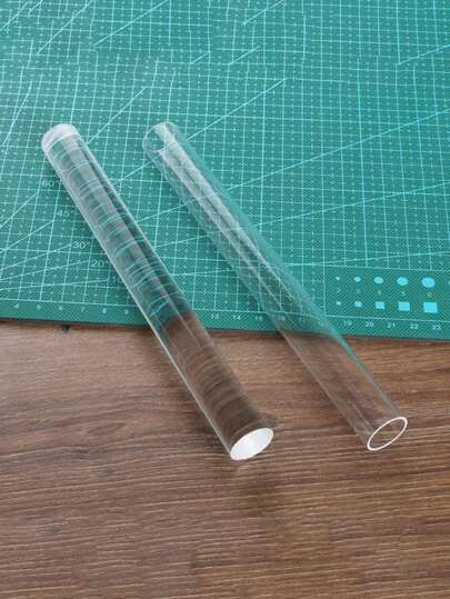 1 st genomskinlig akrylkavel, kreativ ultralätt lerfärgad lera Mjuk keramikverktyg, rundrörsrulle, DIY Craft Clay Art Handgjord arbetsredskap, Keramik Hobby Class Special Kavel