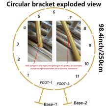 1 pieza Soporte de arco de globos de metal, soporte circular para decoración de boda, marco de arco de globos circular para fiesta de cumpleaños, ducha de bebé, Navidad, boda, graduación (Dorado) Múltiples tamaños
