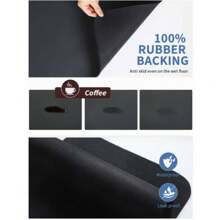 Cartoon Solid Color Diatomite Cat Paw Pet Food Mat, Water Absorbent Quick Dry Feeding Mat For Home Use Cats Dogs - Black - View 5