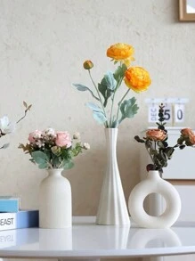 Elegant Vase Set, Up To 25cm Height, Suitable For Living Room, Dining Room Flower/Dry Flower Vase Decor, Office Desk Vase, Foyer Vase Home Decor Room Decor Glass Vase - Multicolor - View 3