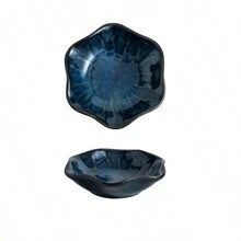 1/6 piezas Conjunto de salseras japonesas de cerámica - Pequeños platos con acabado esmaltado creativo para condimentos y encurtidos, perfecto para uso en la cocina del hogar - Multicolor - Ver 16