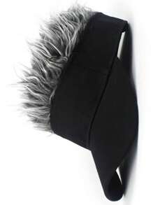 1pc Creative Baseball Wig Cap, Performance Costume Hat, Gangster Landlord Hat, Funny Hip-Hop Snapback, Sun Protection Hat, Adjustable Hook-And-Loop Head Circumference