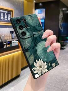 1pc Lotus Dragonfly Camera Fall Protection Phone Case Compatible With Apple, / Galaxy, Infinix, Redmi, OPPO, VIVO, Realme