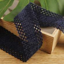 双面镂空雪尼尔植绒织带，DIY手工发饰蝴蝶结礼盒鲜花包装织带 - 彩色 - 查看 14