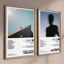 1 幅 Daniel Caesar 歌手流行音乐专辑封面图片，适用于房间酒吧帆布画墙面艺术印刷海报现代家居墙壁装饰无框礼物 - 彩色 - 查看 1