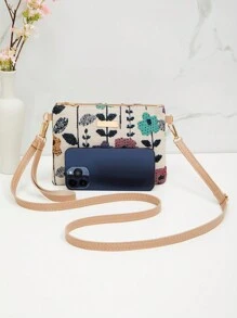 Tropiscape New Arrival Straw Women's Handbag, Versatile Wholesale Small Shoulder Crossbody Sweet Square Bag, Spring/Summer Vacay Vibes Vacation Relax Beach Autumn Winter Gifts - Multicolor - View 6