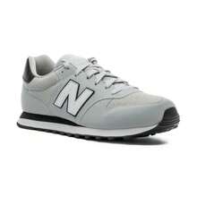 New Balance Men's 500 V2 Casual Sneakers - 灰色和黑色 - 查看 2