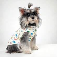 Cute Pet Vest With Cartoon Pattern Spring/Summer Plush Clothes For Medium And Small Dogs - Yellow - View 2