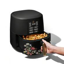 6 Qt Air Fryer With TurboCrisp Technology And Touch-Activated Display, Starry Night By Drew Barrymore, Blue - 彩色 - 查看 7