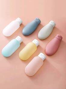 1 Piece/3 Pieces/4 Pieces Travel Separate Bottles, Extrusion Design, Portable, Leak Proof, Refillable Cosmetics Container, (With Free Label Card) Reusable, Used For Separate Packaging Of Toiletries, Shampoo, Shower Gel And Lotion, Travel Necessities, School Supplies, Holiday Camping Necessities, Holiday Accessories Mini, Used For Holiday Beach, Bathroom Collection, Bedroom Collection, Large Capacity, Business Trip, Tourism