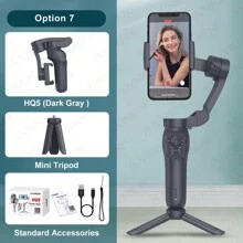 AXNEN AI Smart 3-Axis Gimbal Stabilizer, Compatible With Smartphones, Supports Gesture Control And Built-In Fill Light, Portable And Foldable - Perfect For Smooth Video, Live Streaming And Vlogging - Multicolor - View 11