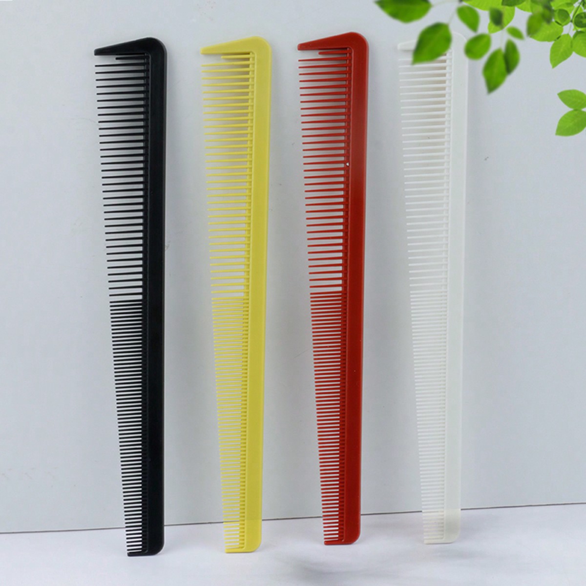 4-Pack Duo Comb Set With Wide & Fine Teeth, Hair Cutting Comb For Men Short Hair, Plastic Grooming Combs With Sparse & Dense Teeth For Haircutting, Edging, Styling, Hair Brush, Comb, Hair Tools, Hair Products And Accessories For Barber Salon Beauty Back To School, Travel Holiday Essentials, For Women, Brushes, Hair Brush, Edge Brush Hair Brush, Detangling Brush