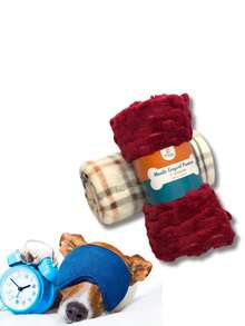 Pet Blanket Blanket For Dogs And Cats 100x70cm Washable Microfiber Blanket Assorted Print - Nhiều màu - Xem 5