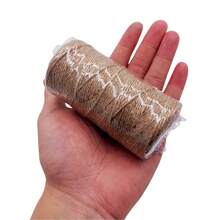100M/3937 Zoll 2mm Vintage Juteband, Juteleine, Schleifenband, DIY Handwerk, dünner und dicker Jutekordel für Hochzeitsgeschenkverpackung und Party Heim Deko Accessoire