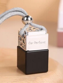 1/2 件 8ml 可再填充玻璃香水瓶，玻璃香水瓶装饰，汽车香薰瓶带挂绳