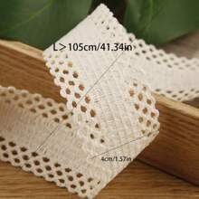 双面镂空雪尼尔植绒织带，DIY手工发饰蝴蝶结礼盒鲜花包装织带 - 彩色 - 查看 3