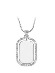 1pc Custom Personalized Photo Necklace, Custom Double-Sided Picture Necklace, Hip Hop Style Chain Strap Picture Pendant, Personalized Commemorative Gift, Father's Day Gift Gift Ideas, Silver, Stylish, Colorful, Vintage, Simple, Unisex, Casual, Cuties, Custom, Personalized, Unique, Ideal Gifts For Him, Ideal Gifts For Her, Her, Boyfriend, Girlfriend, Dad, Mom, Family, Friends, For Anniversaries, For Birthdays, For Graduation, For Prom, For Party, Prom Season