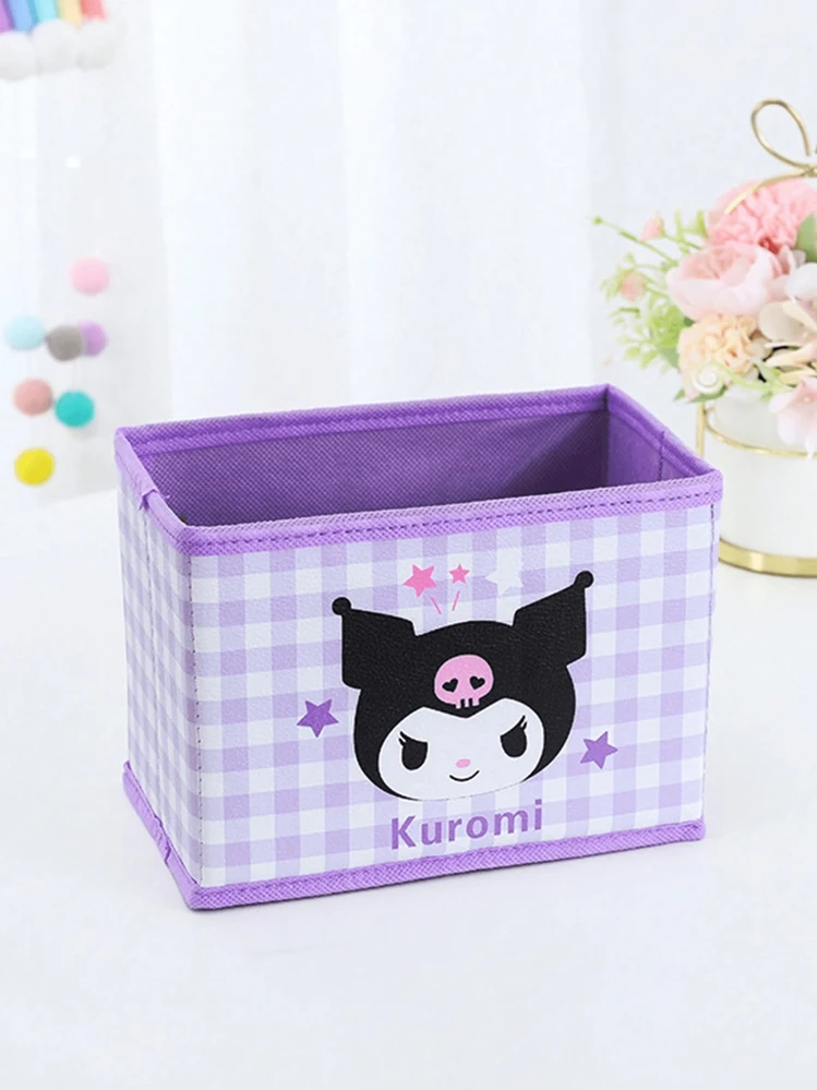 Sanrio 헬로키티 & 프렌즈 데스크 수납 바구니, 잡다한 물건, 장난감, 속옷, 문구류를 위한 다기능 수납함