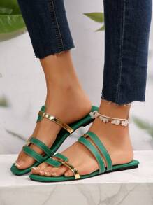 New Spring/Summer Women Flat Casual Shoes Sandals Comfortable Slippers