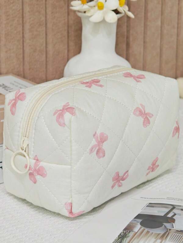 Nécessaire de maquiagem acolchoada com zíper, fácil de usar, portátil e espaçosa. Ideal para viagens e para organizar seus itens essenciais de maquiagem. Perfeita para viagens, nécessaires, bolsas de maquiagem, organizadores de maquiagem, acessórios de beleza, nécessaires pequenas, nécessaires de maquiagem, nécessaires de cosméticos, nécessaires grandes, nécessaires de Natal, nécessaires para viagem, presentes para mulheres, nécessaires femininas, bolsas de mão pequenas, organizadores de maquiagem, nécessaires, porta-pincéis, mini nécessaires e nécessaires de grande capacidade.