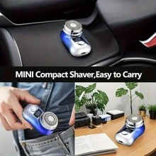 220mAh USB Rechargeable Electric Shaver For Men, Digital Display, Compact & Portable, Suitable For Business Travel And Men's Holiday Gift - Blue - View 9