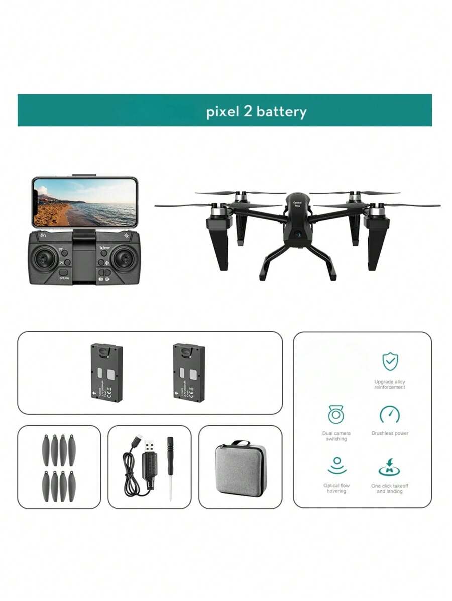 KS66 Mini Drone Quadcopter Professional High-Definition Dual Camera ...