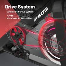 Exercise Bike, Stationary Bikes For Home Gym,Workout Bike With Belt Drive, Indoor Cycling Bike With Digital Display & Comfortable Seat Cushion C Black - 黑色 - 查看 5