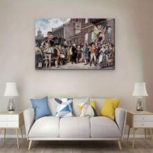 Washington's Inaugration At Philadelphia By Jean Leon Gerome Ferris - Canvas Print Wall Art Famous Painting Reproduction