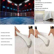 1 pieza Telón de fondo de fotografía de ring de boxeo, escenario de arena de boxeo con luces, fondo de fotografía deportiva de 150 x 100 cm / 210 x 150 cm para interiores y exteriores, banner para fiesta - Multicolor - Ver 10