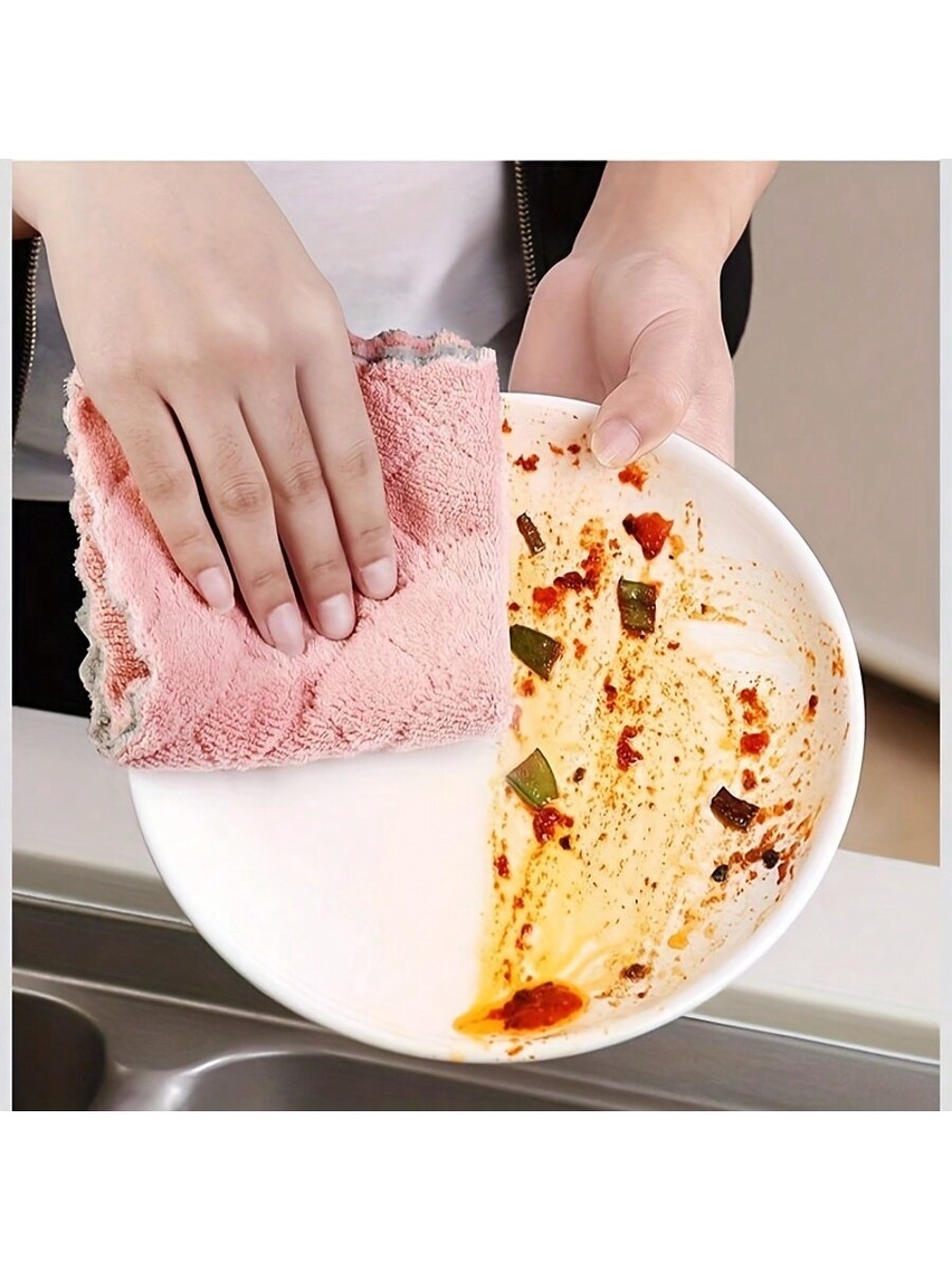 10 قطع مناشف ميكروفيبر فائقة الامتصاص، قماش تنظيف...