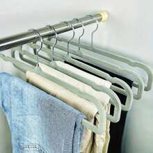 20/10/5/1 Stück Samt Hosenbügel, Samt Hosen Bügel mit 360° schwenkbaren Haken, platzsparender Kleiderschrank Organizer, rutschfeste Beschichtung, Multifunktional für Jeans, Schals, BHs und Handtücher